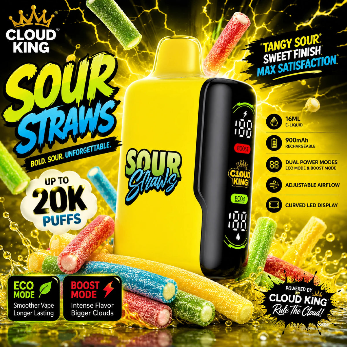 Sour Straws – Cloud King CK 20K