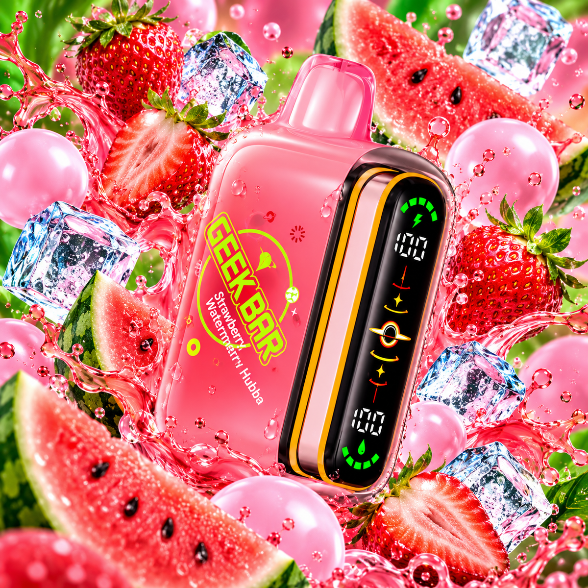 Geek Bar Pulse 2 Strawberry Watermelon Hubba